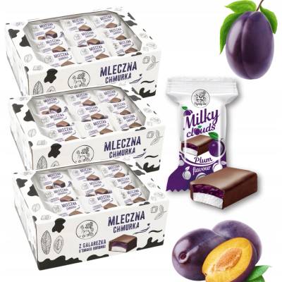 Flying Cow Milky Clouds Želé cukríky s príchuťou slivky a penou 1 kg