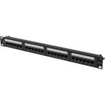 Lanberg Пач панел Lanberg 24 порта 1U 19" Cat. 6a UTP черен (PPUA-1024-B)