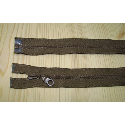 Zips kostenný čokoládová 5mm deliteľný 50cm