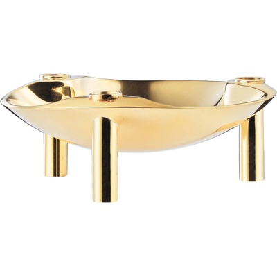 STOFF NAGEL Dizajnová miska so svietnikmi STOFF Nagel Solid Brass