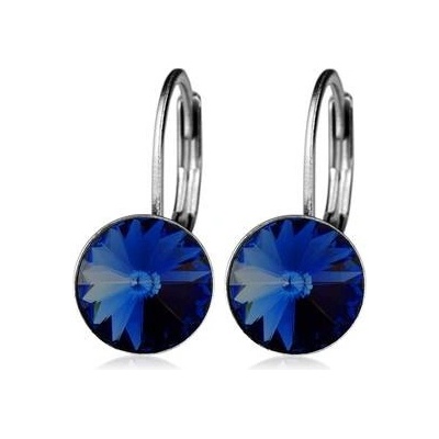 Šperky4U ocelové náušnice Montana blue NBSS08-MB