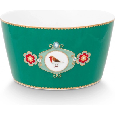 Pip Studio Love Birds miska zelená 15 cm
