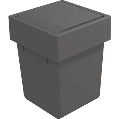 GOLLINUCCI Koš na dveře 5 l s otočným víkem, antracit 174x176x229