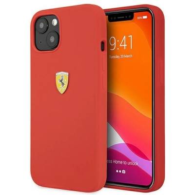 Ferrari Калъф Ferrari FESSIHCP13SRE, за iPhone 13 mini 5.4", червен (FER000501-0)