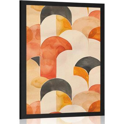 Plakát moderní vzory Peach Fuzz - 60x90 no frame