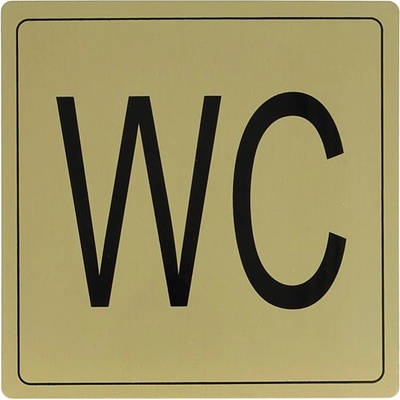 AMIG УКАЗАТЕЛНА ТАБЕЛА АЛУМИНИЙ wc ЗЛАТНА (8279)