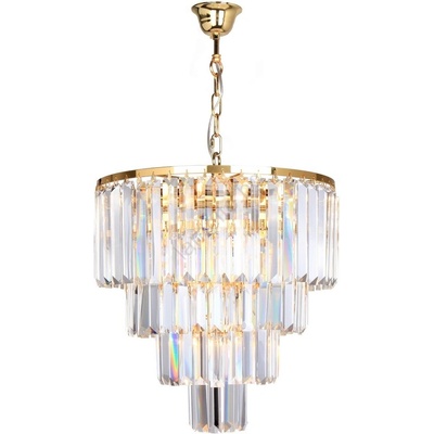 Brilagi - LED Кристален пендел MOZART 5xE14/40W/230V златист (BG0751)