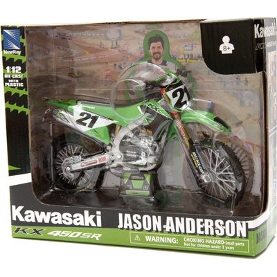 NewRay ModelKawasaki KX450 SR Jason Anderson no.21 1:12