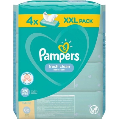 Pampers ubrousky Fresh Clean XXL 4 x 80 ks