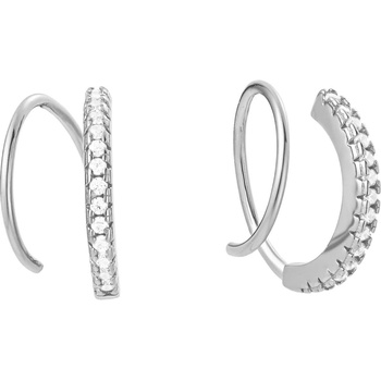 Olivie strieborné náušnice ŠPIRÁLA 8950