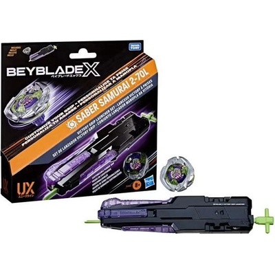 BeyBlade X Saber Samurai Victory Grip Launcher Set