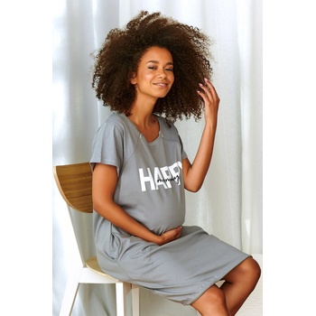 Nočná košeľa na dojčenie Happy Grey