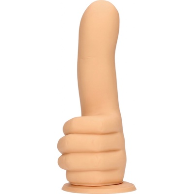S Line dildo s palcem realistický tělová barva