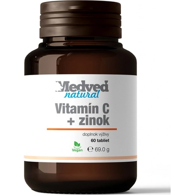 Medveď Natural Vitamín C + zinok 60 tabliet