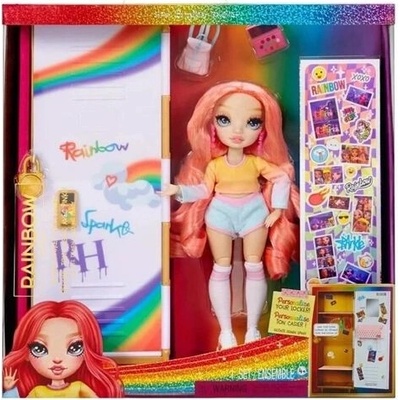 Módna bábika Rainbow High so školskou skrinkou a doplnkami