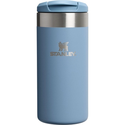 STANLEY 1913 Aerolight Transit Thermo Mug 0.35L - Keeps Hot for 4 Hours - Dishwasher Safe - Coffee Mug To Go Leak-Proof - Compatible with Common Car Drink Holders - Indigo - 100000111694