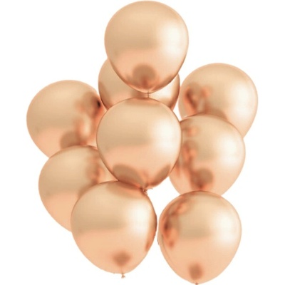 Belbal Malý dekorační chromový balónek zlatý