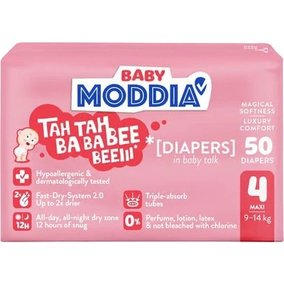 Moddia Baby 4 Maxi 9–14 kg 50 ks