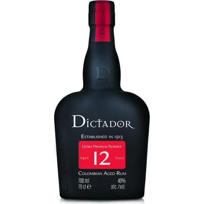 Dictador Rum 12y 40% 0,7 l (holá láhev)