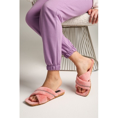 Moda Trend Дамски домашни пантофи - Пудра #320344 (320344_Пудра)