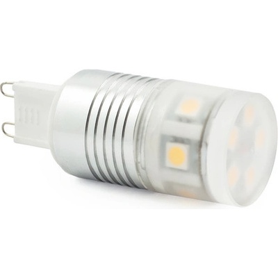 LEDtechnics Hliníková LED žiarovka G9 2,4 W biela studená 230 V