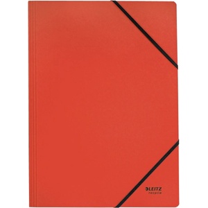 Leitz Папка с каучук, картон, A4, LEITZ "Recycle", червена 39080025 (39080025)