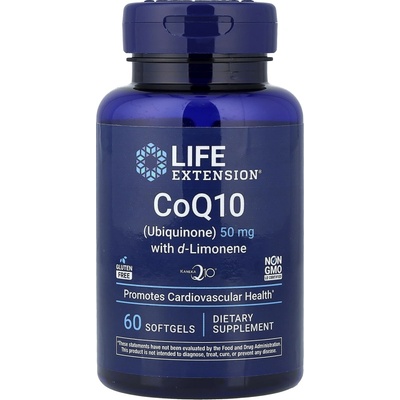 Life Extension Super-Absorbable Ubiquinone CoQ10 with d-Limonene 60 gélových tabliet