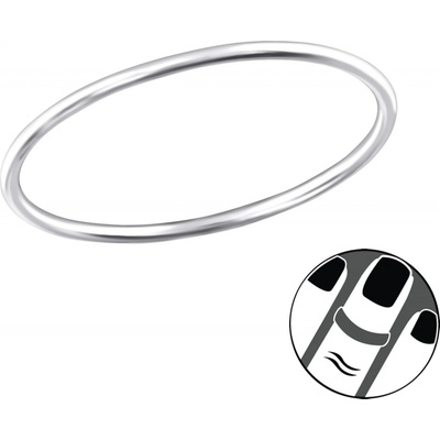 Olivie Stříbrný midi prstýnek 5786