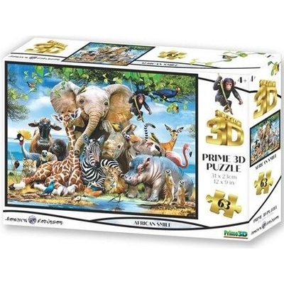HM Studio 3D Afrika úsměv 63 dielov