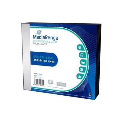 MediaRange DVD+R DL 8,5GB 8x, slimbox, 1ks (MR465)