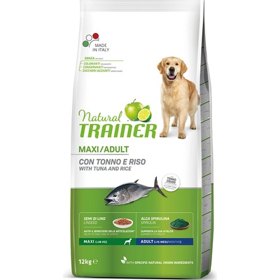 Natural Trainer Maxi Adult s rybou a rýží 2 x 12 kg