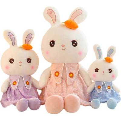 Armtoys ПЛЮШЕН ЗАЕК С РОКЛЯ НА ПАЙЕТИ 40 СМ