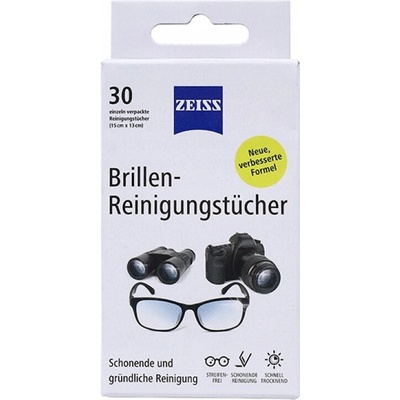 Zeiss Vlhčené utěrky na čištění brýlí 30 ks