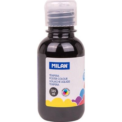 Farba temperová MILAN 125ml čierna