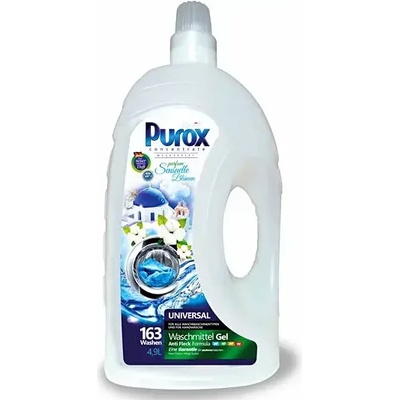 Purox Parfum 163 пранета течен препарат за бяло и цветно пране
