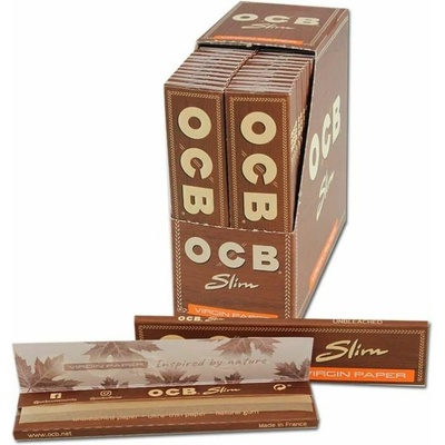 OCB Virgin King Size Slim ultra tenké nebielené papieriky 32 ks