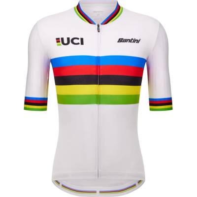 Santini Фланелка с къс ръкав за колоездене Santini UCI World Champion Jersey Cycling jersey - Print - размер XXL (056-3881-0616)