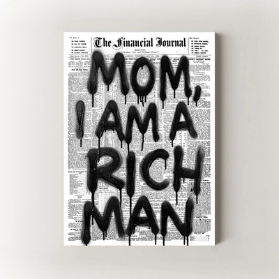 Rich Man Velikost: 50x70 cm, Rám: Bez Rámu