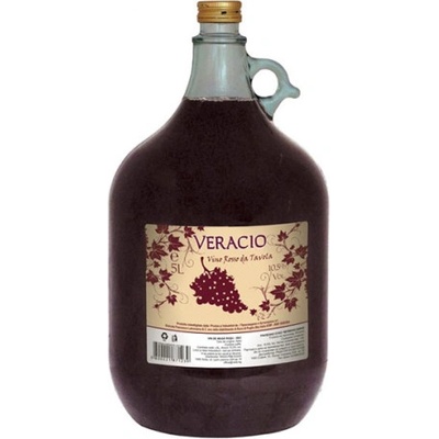 Трапезно сухо червено вино Veracio Италия 5 л