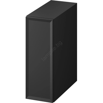 Cersanit S1022-007 - Стенен шкаф за баня MILLE 20x45 cm в матово черно (CS0267)