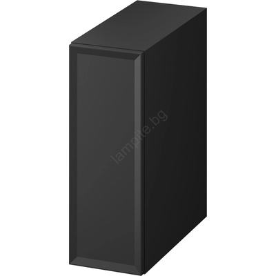 Cersanit S1022-007 - Стенен шкаф за баня MILLE 20x45 cm в матово черно (CS0267)