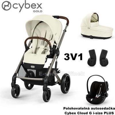 Cybex Balios s Lux Travel set Cloud G Plus i-Size Seashell Beige 2025