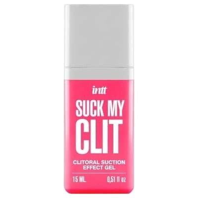 Intt Suck My Clit stimulačný gél na klitoris pre ženy jahoda 15 ml