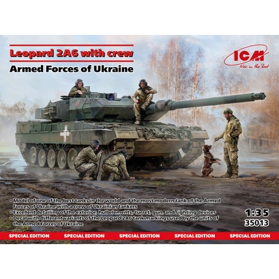 ICM Leopard 2A6 w/ Crew Armed Forces of Ukraine 1:35