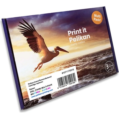 Compatible Мастило, Pelikan, Epson T243840 Multipack 24XL, Комплект 4 цвята (1071170918)