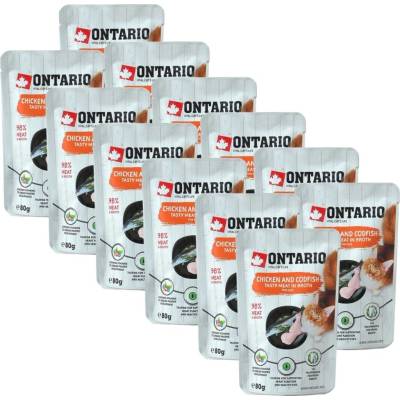 Ontario Cat chicken and pollock 12 x 80 g