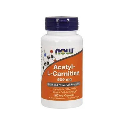 NOW Ацетил л-карнитин NOW Acetyl L-Carnitine 500mg. , 100 VCaps. Без вкус, 2055
