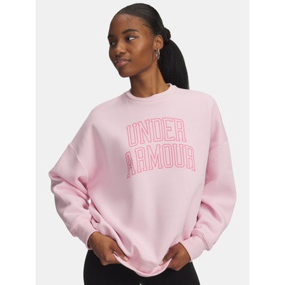 Under Armour Дамски суитшърт Under Armour Rival Flc OS Varsity Crew Under Armour | Rozov | ЖЕНИ | XS