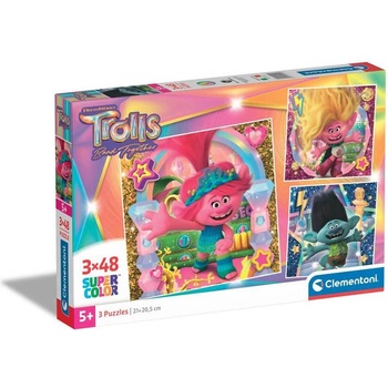 Clementoni 3x48ч. Пъзел Trolls