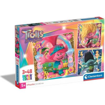 Clementoni 3x48ч. Пъзел Trolls